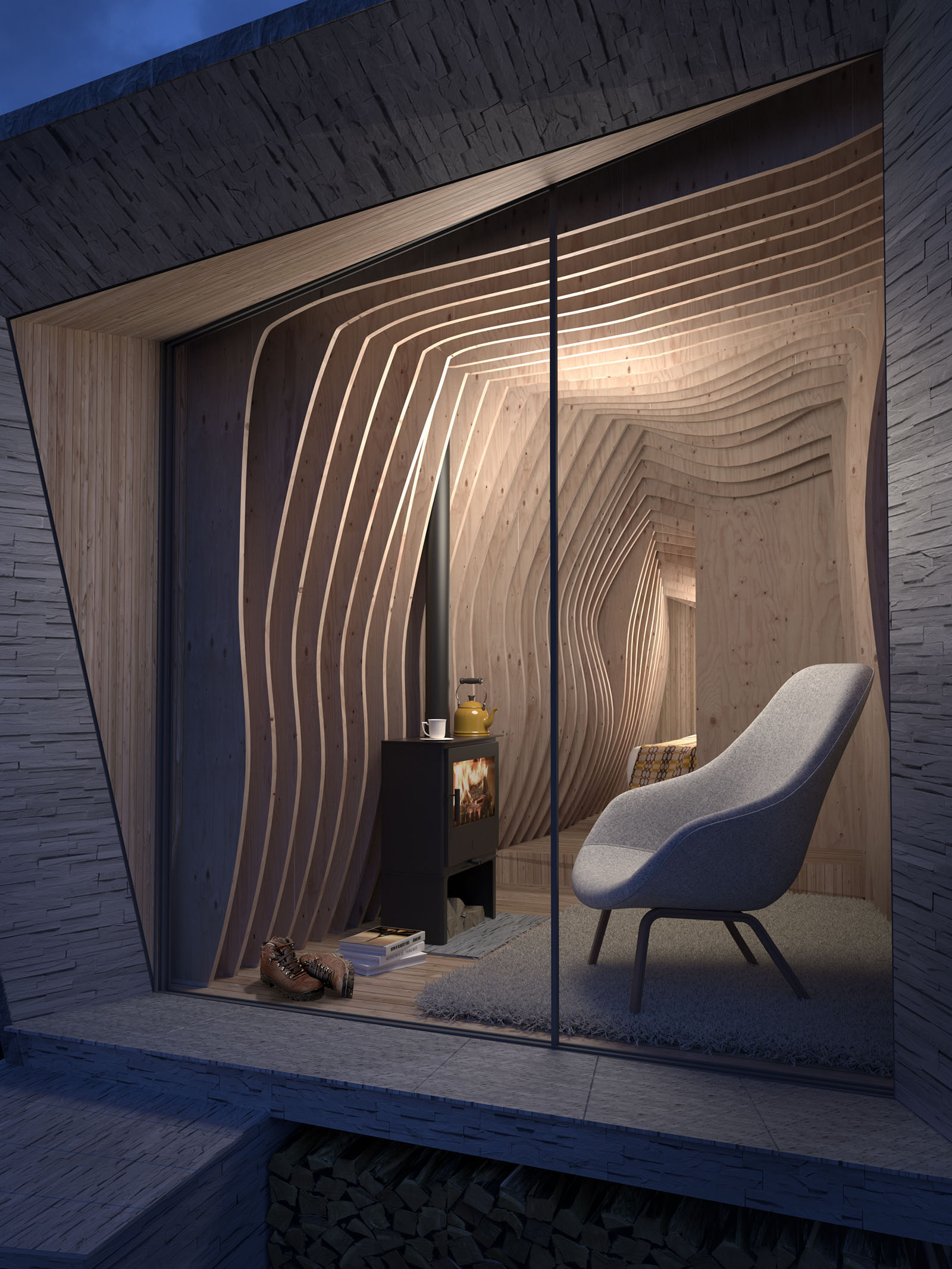 ‘Pop-up’ hotel competition winners – ‘Arthur’s Cave’